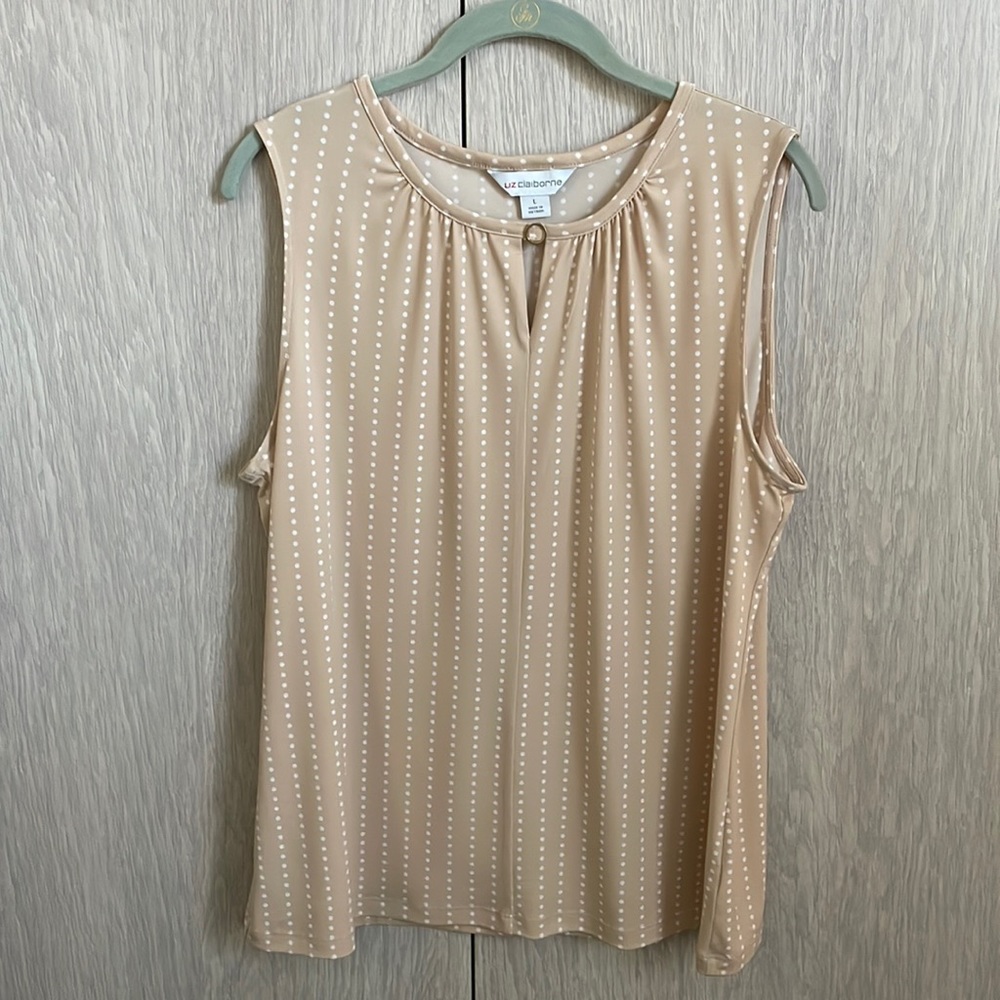 Liz Claiborne Sleeveless Top Size Large